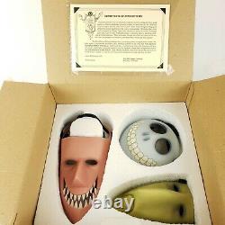 Disney Nightmare Before Christmas Lock Shock and Barrel Porcelain Masks With COA