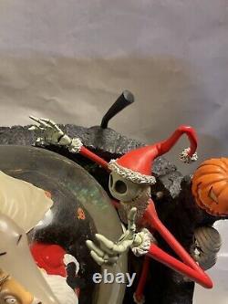 Disney Nightmare Before Christmas Music Box Snow Globe OP TESTED Retired