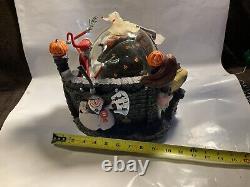 Disney Nightmare Before Christmas Music Box Snow Globe OP TESTED Retired