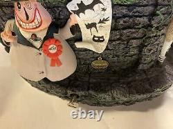 Disney Nightmare Before Christmas Music Box Snow Globe OP TESTED Retired