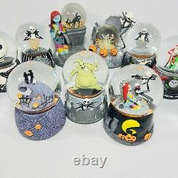 Disney Nightmare Before Christmas Musical Snomotion Snow Globe Collection Of 11