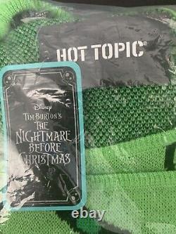 Disney Nightmare Before Christmas Oogie Boogie Cardigan Hot Topic XL New With Tags