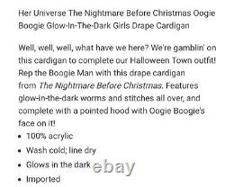 Disney Nightmare Before Christmas Oogie Boogie Cardigan L XL 2XL NEW