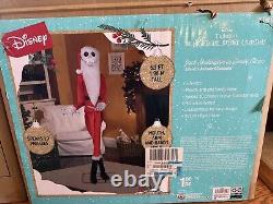 Disney Nightmare Before Christmas Santa Animated Jack Skellington 6.5 ft WORKS