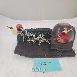 Disney Nightmare Before Christmas Snow Globe Jacks Sleigh