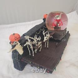 Disney Nightmare Before Christmas Snow Globe Jacks Sleigh