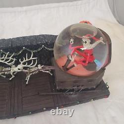 Disney Nightmare Before Christmas Snow Globe Jacks Sleigh