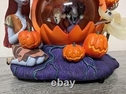 Disney Nightmare Before Christmas Snowglobe Jack Sally Lock Shock Barrel Zero