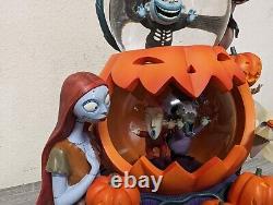 Disney Nightmare Before Christmas Snowglobe Jack Sally Lock Shock Barrel Zero