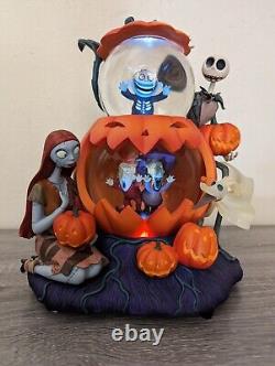 Disney Nightmare Before Christmas Snowglobe Jack Sally Lock Shock Barrel Zero