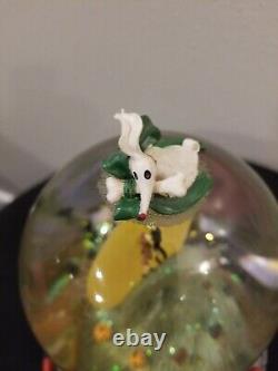 Disney Nightmare Before Christmas Snowglobe with Music Light Made in Japan RARE