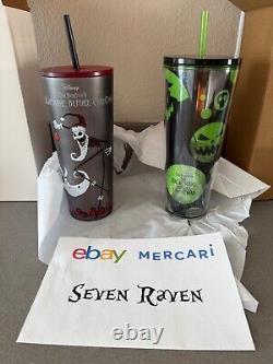 Disney Nightmare Before Christmas Starbucks Tumbler SET OF 2 NEW SHIPS ASAP