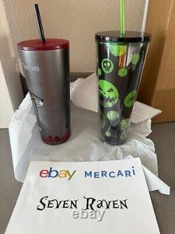 Disney Nightmare Before Christmas Starbucks Tumbler SET OF 2 NEW SHIPS ASAP