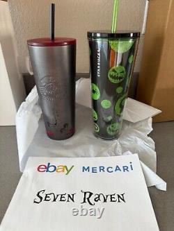 Disney Nightmare Before Christmas Starbucks Tumbler SET OF 2 NEW SHIPS ASAP