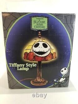 Disney Nightmare Before Christmas Tim Burton Jack Tiffany Style B Lamp GS0316