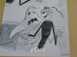 Disney Nightmare Before Christmas Tim Burton cel Storyboard Drawing 1993