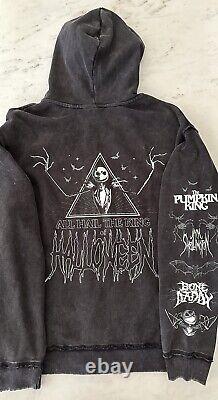 Disney Parks New Halloween 2024 JACK SKELLINGTON Graphic Hoodie Size XL