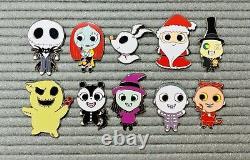 Disney Parks Nightmare Before Christmas Cuties Mystery Pins Complete Set Of 10