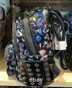 Disney Parks Nightmare Before Christmas Holographic Loungefly Mini Backpack NEW
