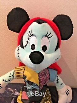 Disney Parks Nightmare Before Christmas Mickey & Minnnie Mouse Plushes Bnwts