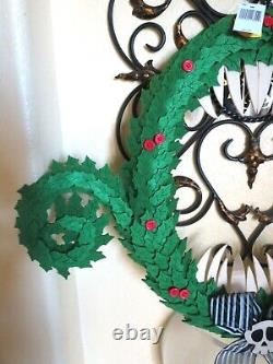 Disney Parks Nightmare Before Christmas Scary Monster Full Size Wreath 25 x 18
