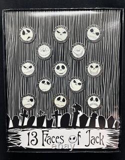 Disney Pin 13 Faces of Jack Boxed Set Nightmare Before Christmas 56581 LE 500
