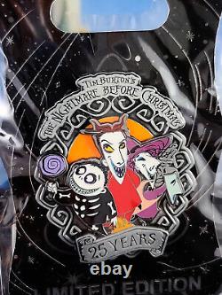 Disney Pin WDI The Nightmare Before Christmas 25th Anniversary Lock Shock Barrel