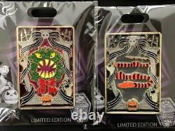 Disney Pink a La Mode Stained Glass Nightmare Before Christmas Full 9 Pin Set LE
