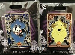 Disney Pink a La Mode Stained Glass Nightmare Before Christmas Full 9 Pin Set LE