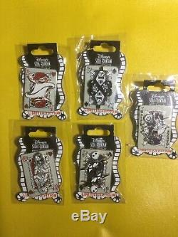 Disney Pins Nightmare Before Christmas Playing Cards Set Of 5
