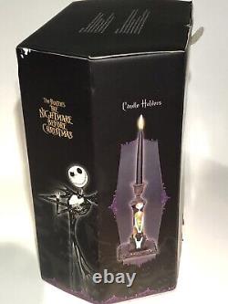 Disney Rare Nightmare Before Christmas Candle Holders Jack & Sally Open Box