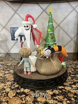 Disney Santa Jack Skellington Nightmare Before Christmas Figurine Lights Up Read