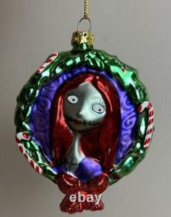 Disney Store Exclusive Nightmare Before Christmas Blown Glass Ornaments Set of 6