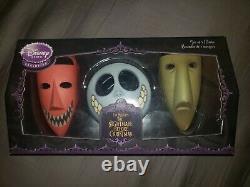 Disney Store Exclusive Nightmare Before Xmas NBC Lock Shock Barrel Mask Set of 3