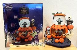 Disney Store Nightmare Before Chrismast Musical Snow Globe Jack Sally Damage