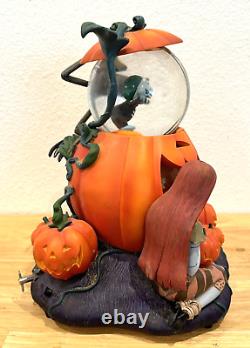 Disney Store Nightmare Before Chrismast Musical Snow Globe Jack Sally Damage