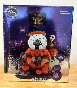 Disney Store Nightmare Before Chrismast Musical Snow Globe Jack Sally Damage