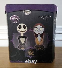 Disney Store Nightmare Before Christmas Jack And Sally Busts VERY RARE