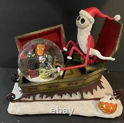 Disney Store Nightmare Before Christmas Large Snowglobe Jack Skellington Musical