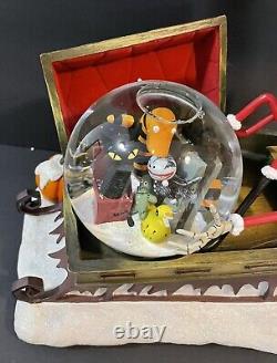 Disney Store Nightmare Before Christmas Large Snowglobe Jack Skellington Musical