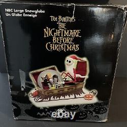 Disney Store Nightmare Before Christmas Large Snowglobe Jack Skellington Musical