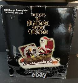 Disney Store Nightmare Before Christmas Large Snowglobe Jack Skellington Musical