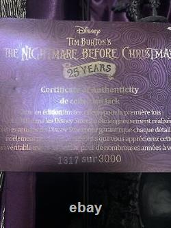 Disney Store The Nightmare Before Christmas 25 Years Jack Skellington Le Of 3000