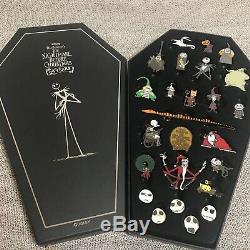 Disney Store The Nightmare Before Christmas 25th Anniversary Pin Set Box Japan