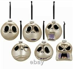 Disney Store The Nightmare Before Christmas Set Of 6 Jack Skellington Ornaments