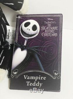 Disney Store The Nightmare Before Christmas Vampire Scary Teddy 12 Plush NWT