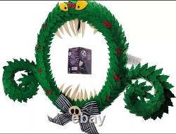 Disney Store Tim Burton Nightmare Before Christmas Monster Wreath 25 Year NWT