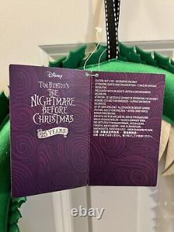 Disney Store Tim Burton Nightmare Before Christmas Monster Wreath 25 Year NWT