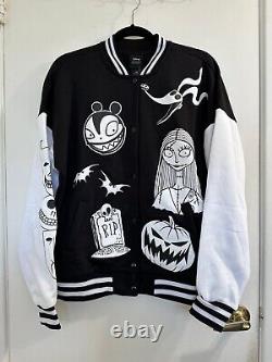 Disney The Nightmare Before Christmas Halloween Varsity Jacket Size Small