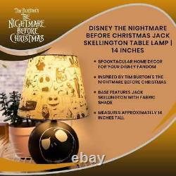 Disney The Nightmare Before Christmas Jack Skellington Table Lamp 14 Inches